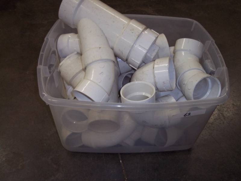 Tote with PVC Fittings
