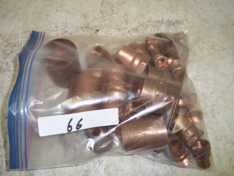 8 Pounds of Copper Fittings