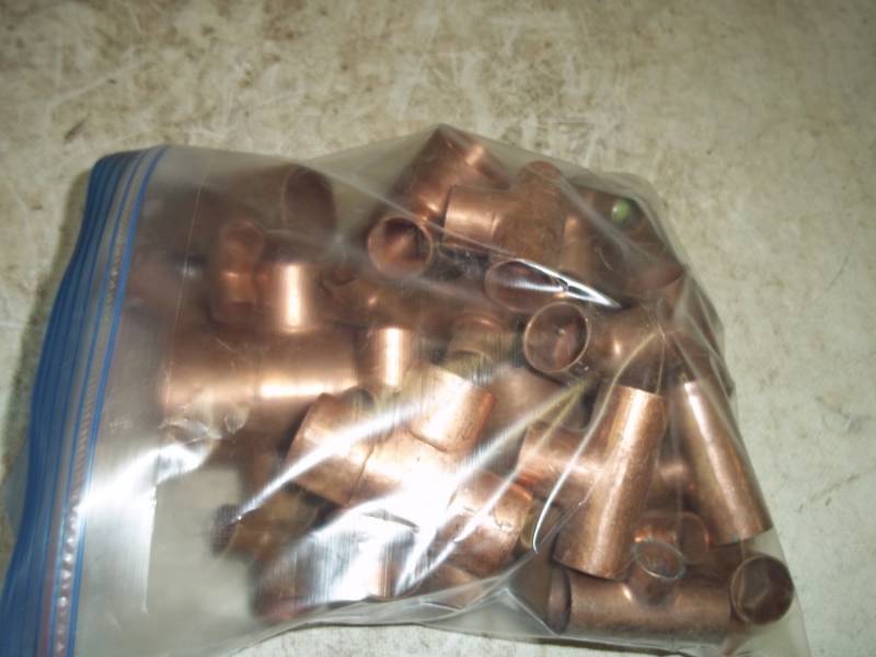 7 Pounds of Copper Fittings