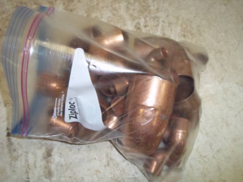 6 Pounds of Copper Fittings