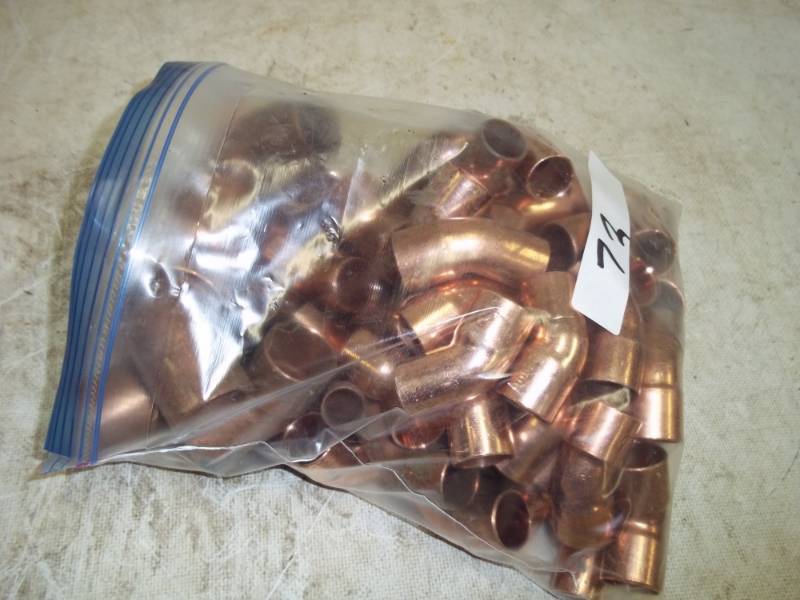 8 Pounds of Copper Fittings