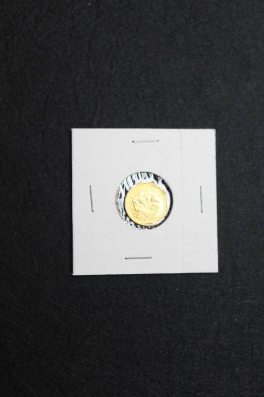 lot 10 image: 1945 Mexico Gold 2 12 Pesos (.0603 oz)