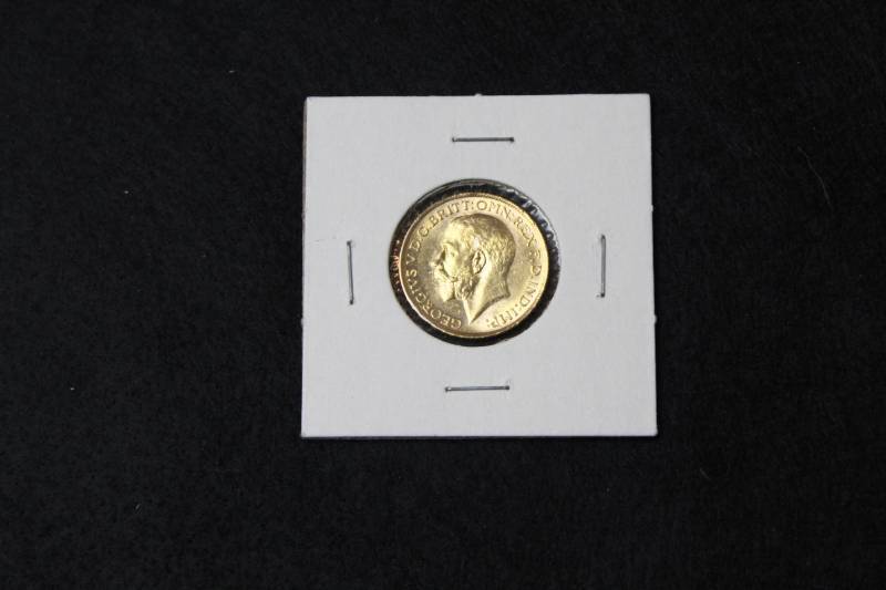 lot 20 image: 1917 INDIA GOLD SOVEREIGN GEORGE V