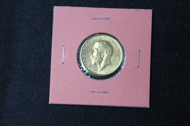 lot 15 image: 1918 INDIA GOLD SOVEREIGN GEORGE V
