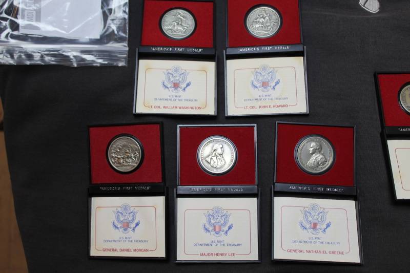 lot 43 image: Lot of (5) Americas First Medals