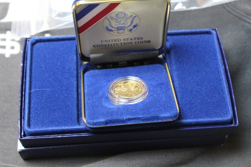 lot 45 image: 1987-W $5 GOLD CONSTITUTION