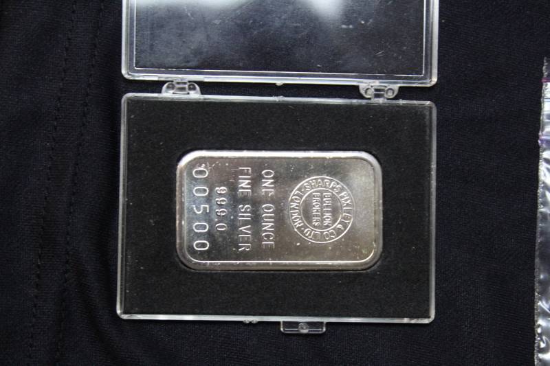lot 59 image: Sharps Pixely 1 Troy Ounce Silver Ignot