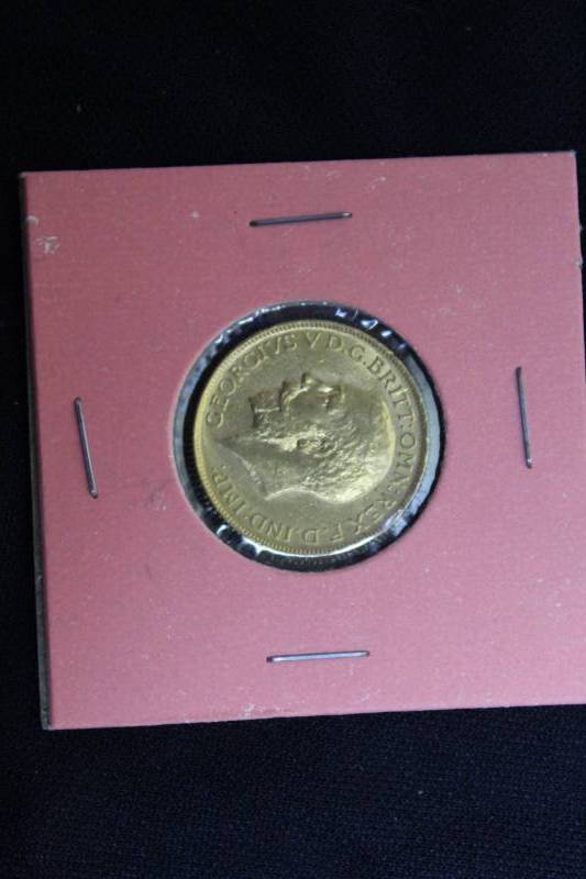 lot 60 image: 1913 INDIA GOLD SOVEREIGN GEORGE V