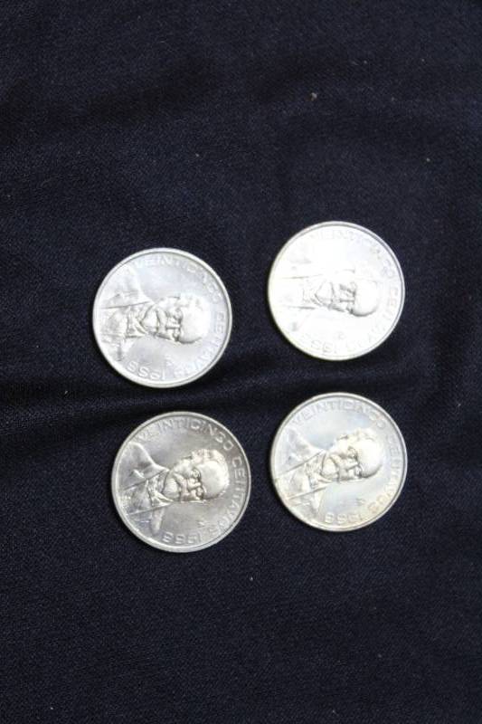 lot 83 image: Lot of (4) 1966 25 Centivo Coins
