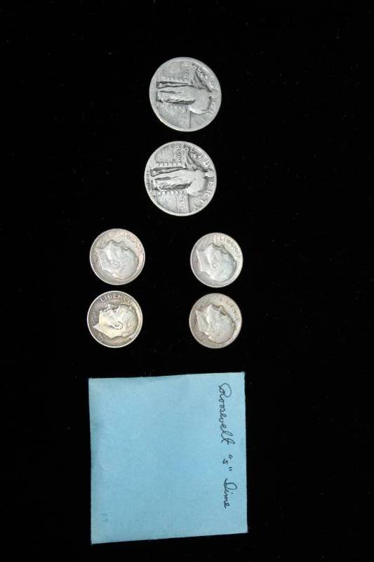 lot 123 image: Lot Of (6) pre 1964 Silver Coins