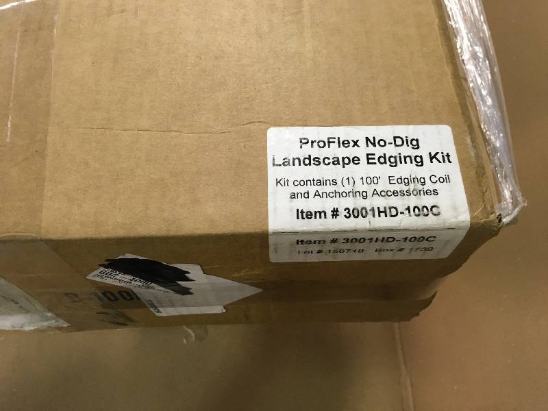 lot 60 image: PRO-FLEX No-Dig 100 ft. Landscape Edging Kit not used