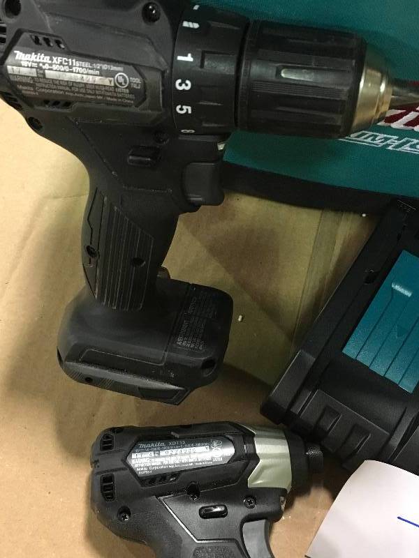 lot 71 image: Makita CX200RB-R 18V LXT Lithium-Ion Sub-Compact Brushless Cordless 2-Pc. Combo Kit in working conditions