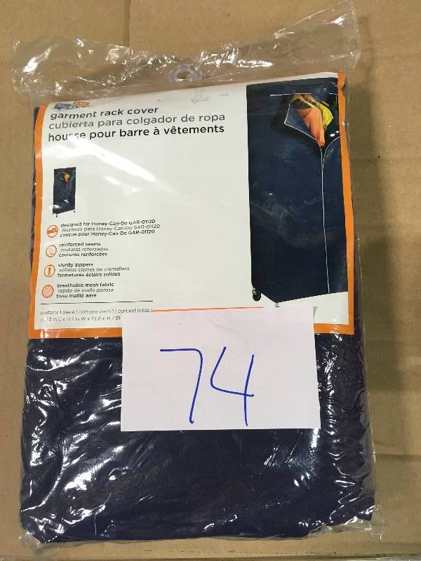 lot 74 image: Garment Rack Cover in Blue new