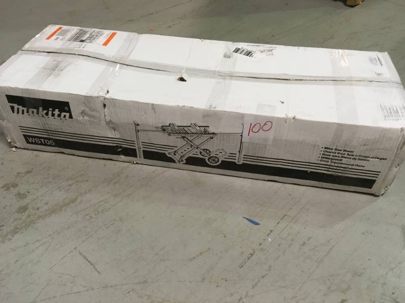 lot 100 image: Makita Jobsite Miter Saw Stand in good conditions