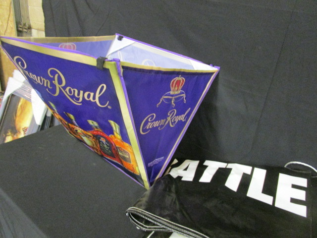 lot 28 image: Crown Royal Advertising & Misc. Banners (see pics)