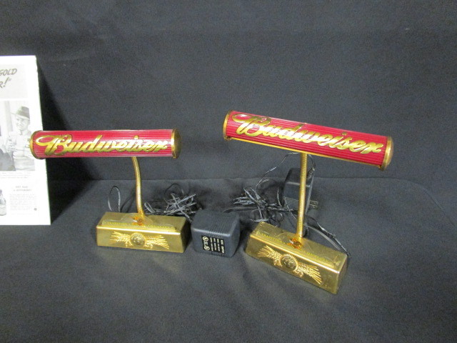 lot 31 image: Winston Cigarette Holder, Budweiser Lights, Vintage Advertising