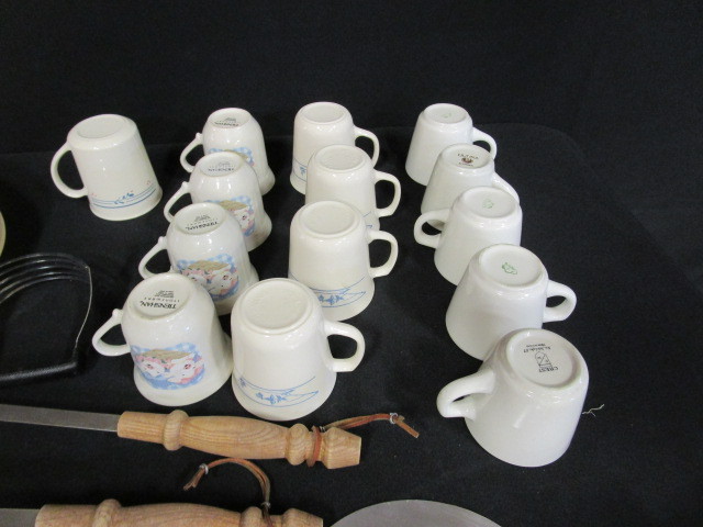 lot 39 image: Plates, Cups, Cooking Utensils