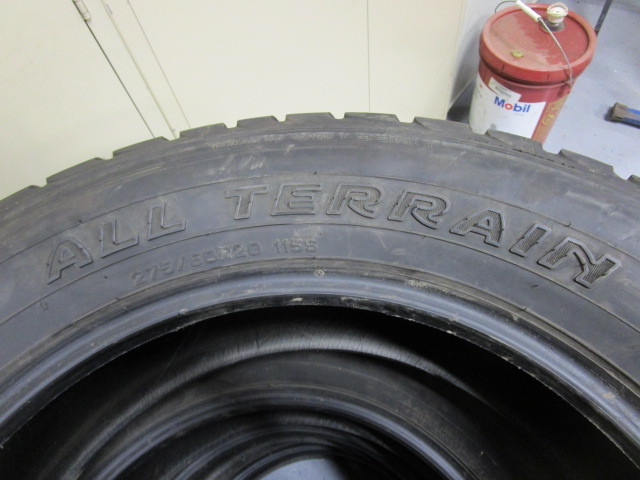 lot 74 image: OHTSU All Terrain 27560 R20 Tires