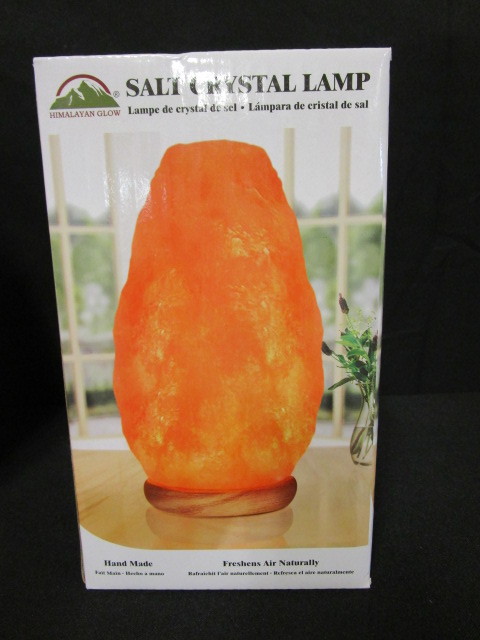 lot 108 image: (2) Salt Crystal Lamps