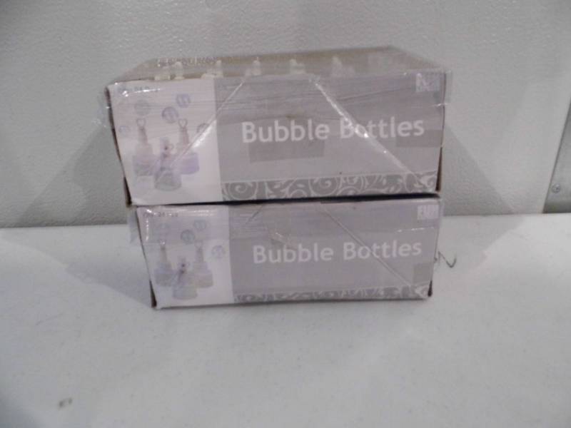 Lot of 2 Cases of Wedding Themed Bubbles