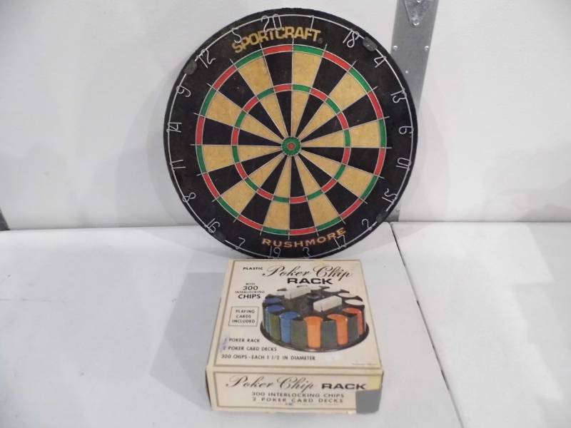 Dartboard - Poker Chips
