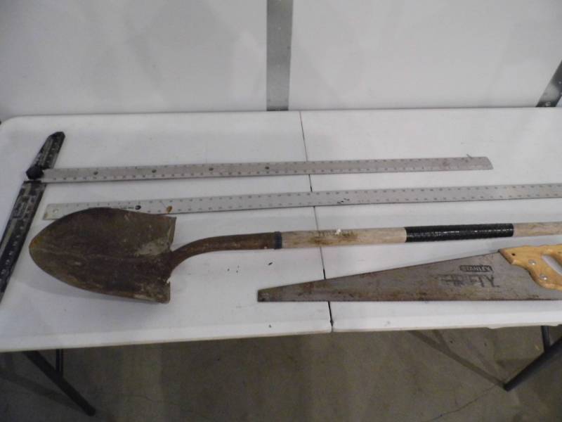 T-Square - Ruler - Shovel - Saw