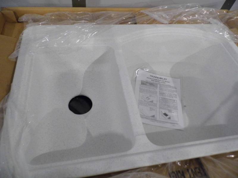 New Transolid Kitchen Sink - White