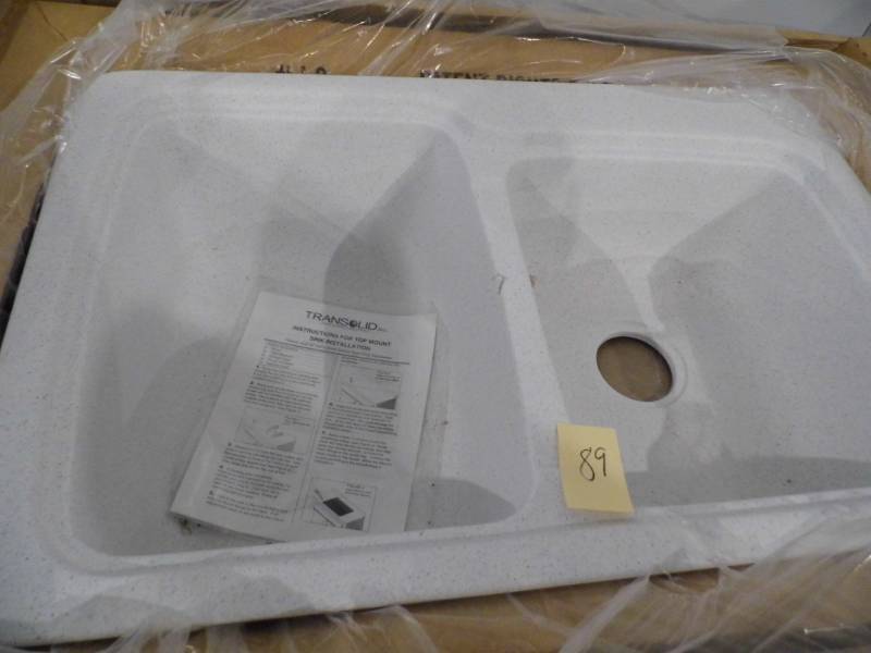 New Transolid Kitchen Sink -White