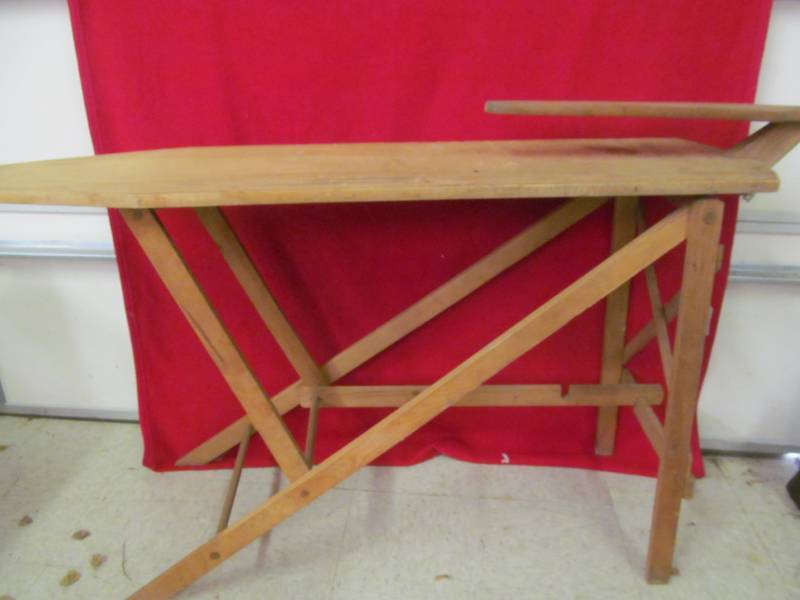 lot 44 image: vintage ironing board