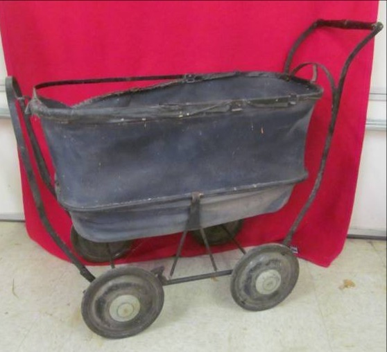 lot 52 image: vintage baby buggy
