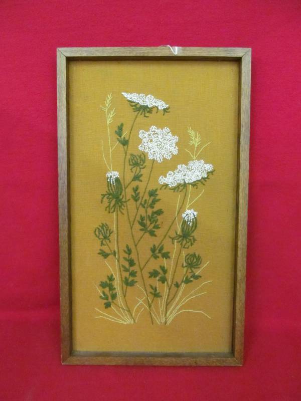 lot 60 image: embroidered picture