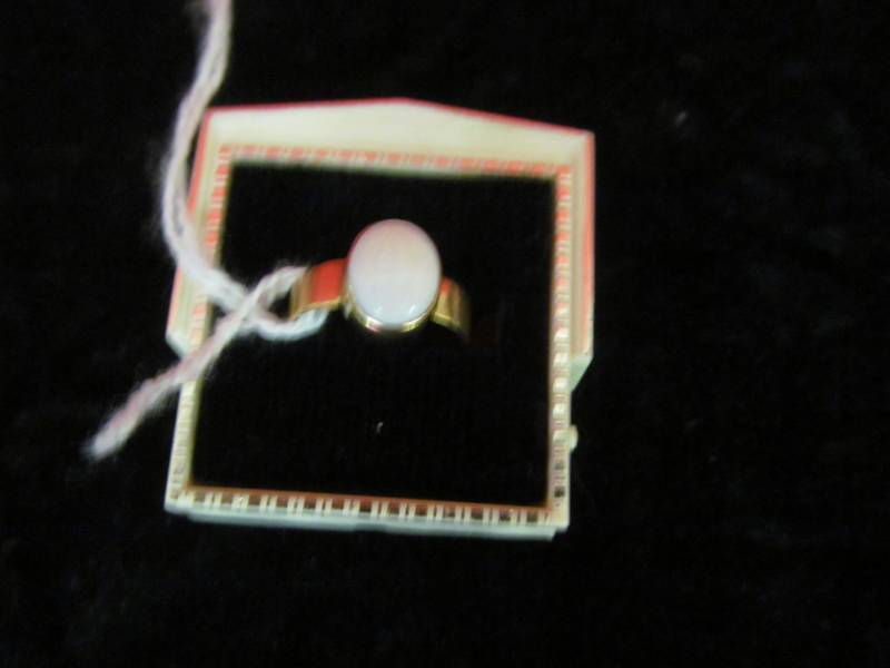 lot 94 image: Victorian Bezel  set Opal ring