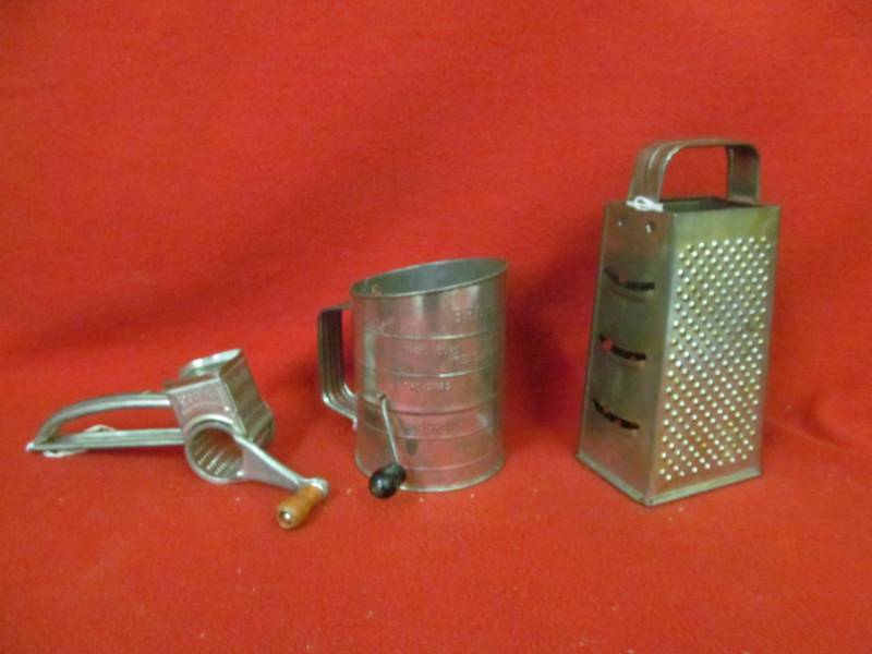 lot 97 image: vintage kitchen utensils