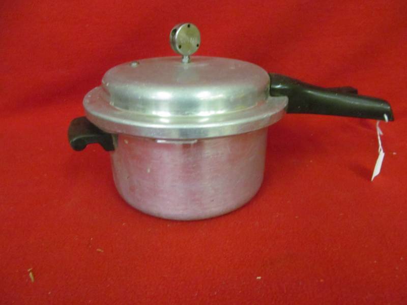 lot 99 image: vintage pressure cooker