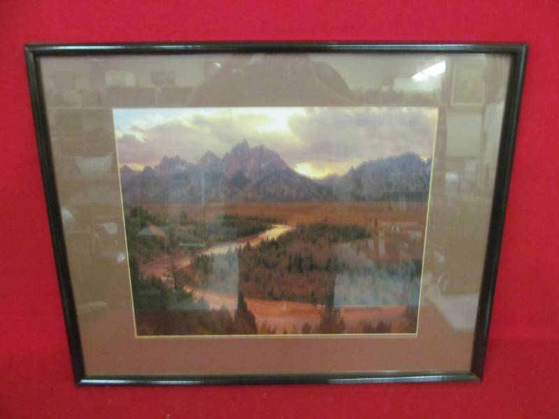 lot 157 image: Mountains & River Print