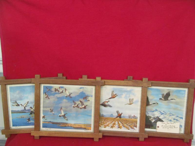 lot 158 image: 4 bird prints