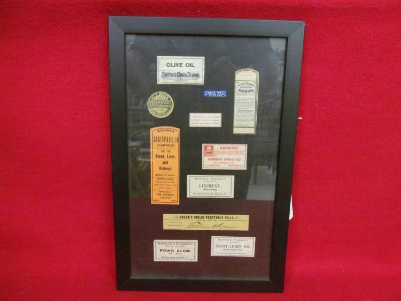 lot 176 image: medical labels