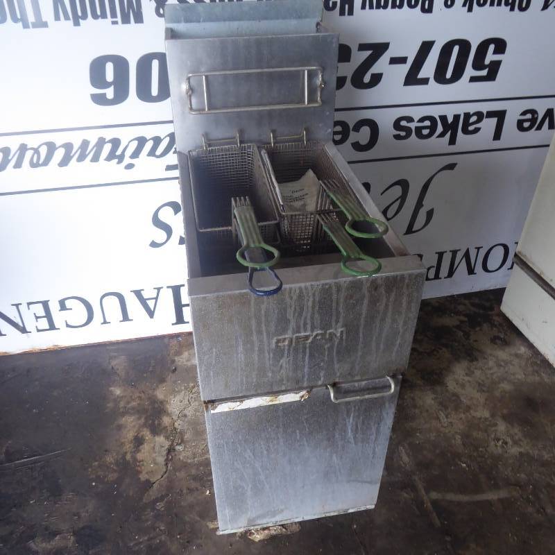 lot 49 image: Lot of Three Gas Deep Fryers