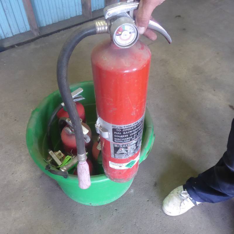 lot 70 image: Lot of Eight Tested & Working Fire Extinguishers