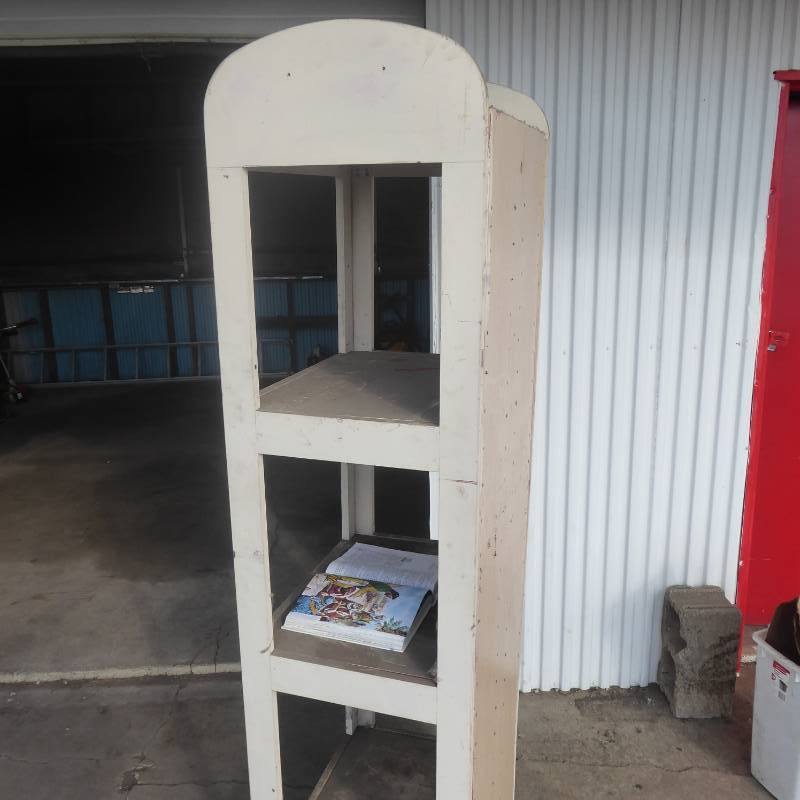lot 88 image: Wooden Rolling Shelf