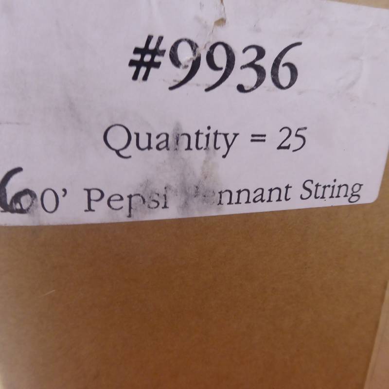 lot 110 image: Box of 60 Pepsi Pennant Stringers