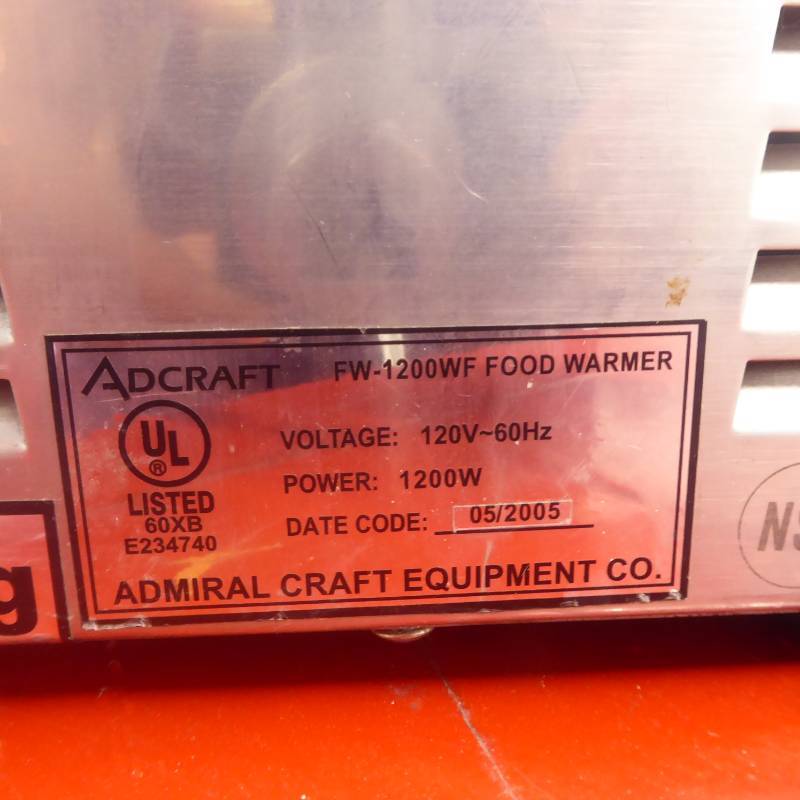 Adcraft FW-1200W Food Warmer, Full Size