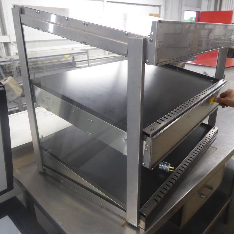 lot 171 image: Hatco GRSDS-36D Glo-Ray 36 Slanted Double Shelf Food Display & Warmer