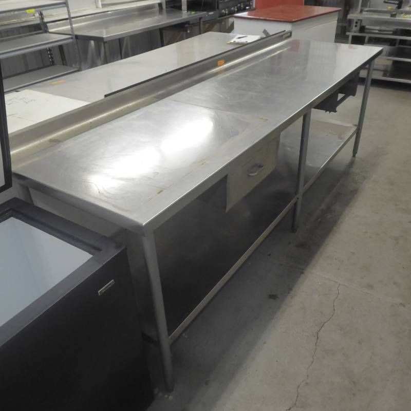 lot 172 image: 90 Stainless Steel Food Prep Table