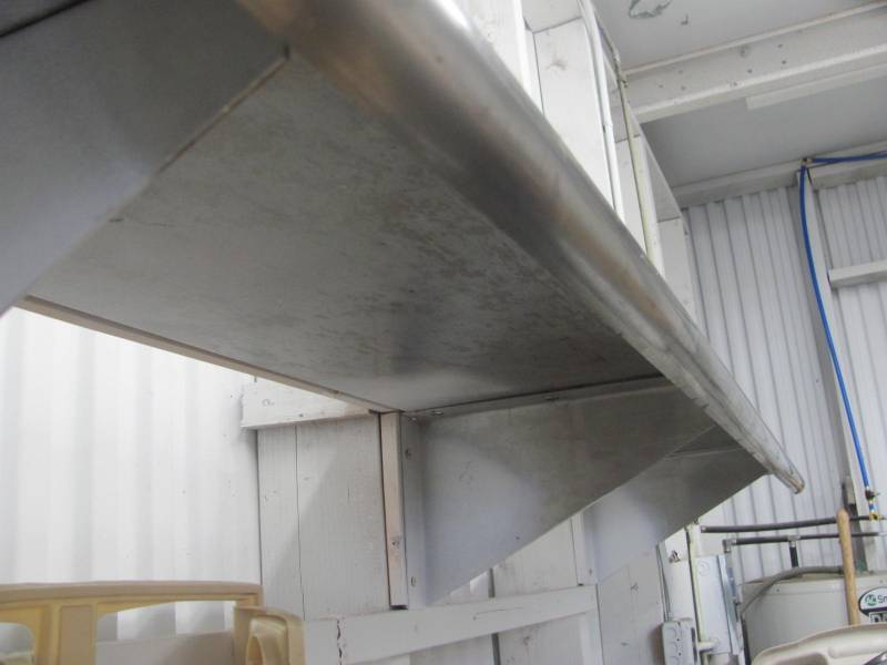 lot 188 image: 8 x 11 Stainless Steel Shelf