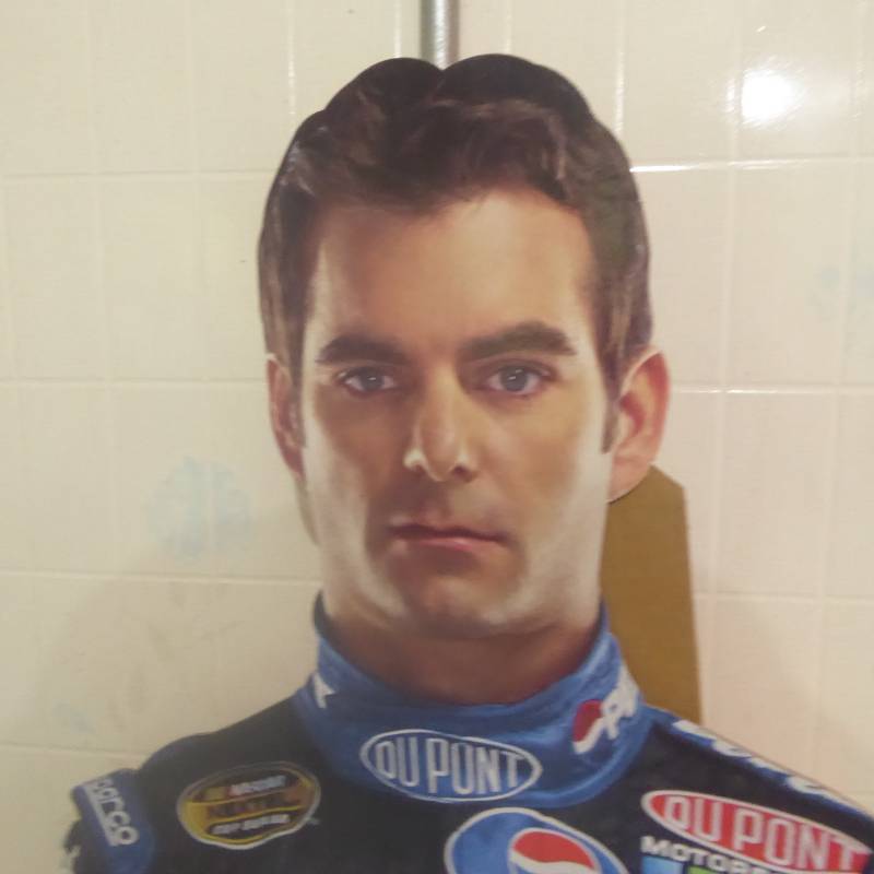 lot 220 image: Lot of Two Jeff Gordon Cardboard Cutout Posters