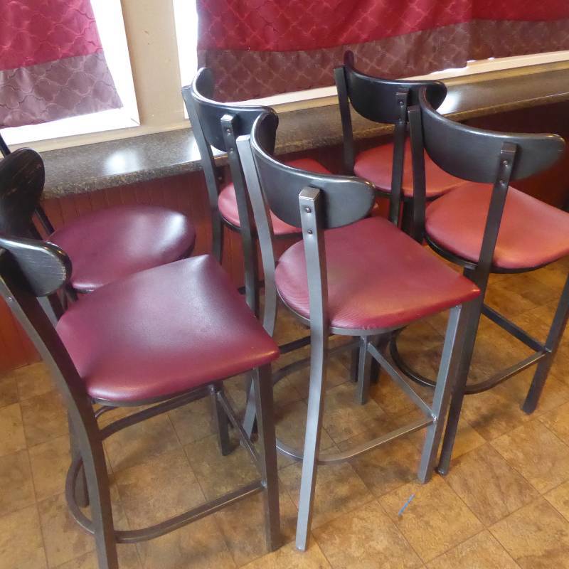 lot 243 image: Lot of Six Stools