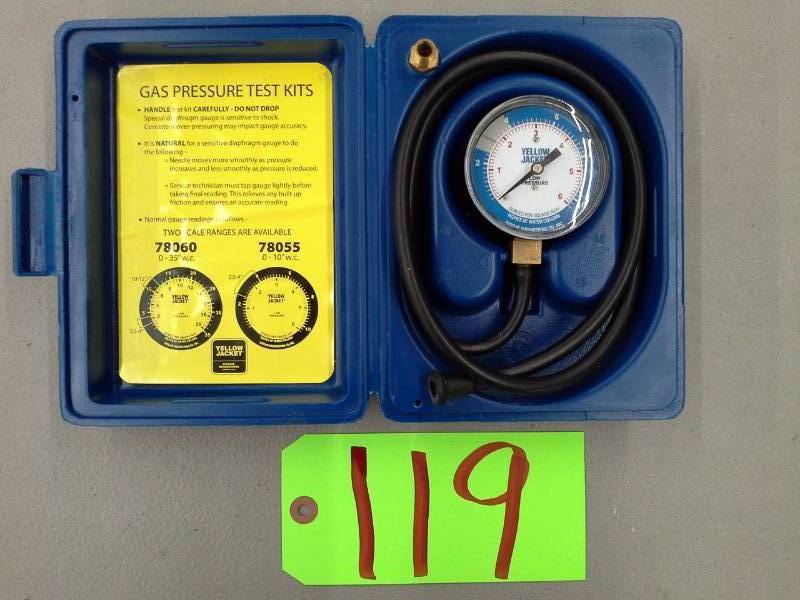 lot 119 image: Yellow Jacket Gas Pressure Kit