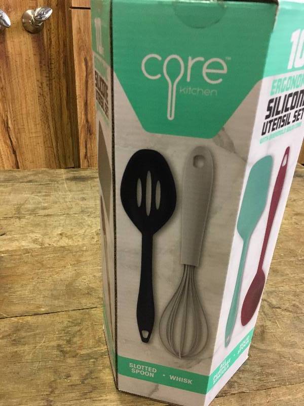 Core Home 10PC Silicone Utensil Set, Retail $19.99