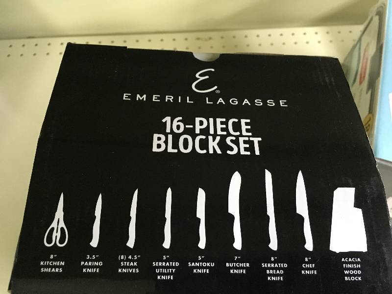 Emeril 16PC Cutlery Block, Retail $49.99